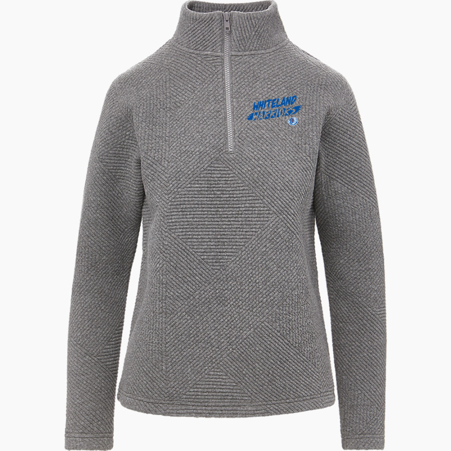 Whiteland Warriors <span class="pdp-name-mascot">Whiteland Warriors</span> MV Sport Women's Zelda Zig Zag 1/4 Zip Pullover