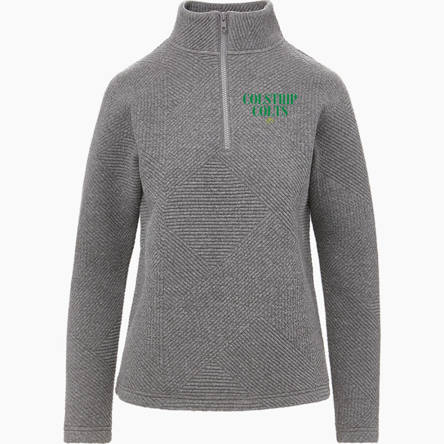 COLSTRIP HIGH SCHOOL COLTS <span class="pdp-name-mascot">COLSTRIP COLTS/FILLIES</span> MV Sport Women's Zelda Zig Zag 1/4 Zip Pullover
