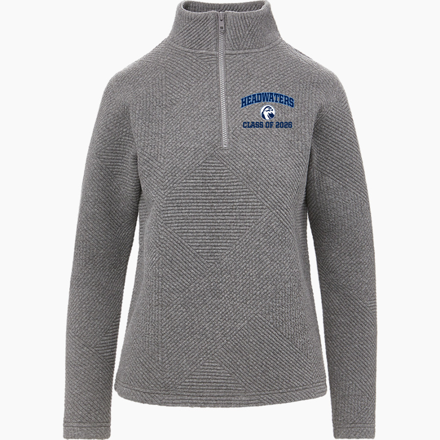 Headwaters Hawks <span class="pdp-name-mascot">Headwaters School Hawks</span> MV Sport Women's Zelda Zig Zag 1/4 Zip Pullover