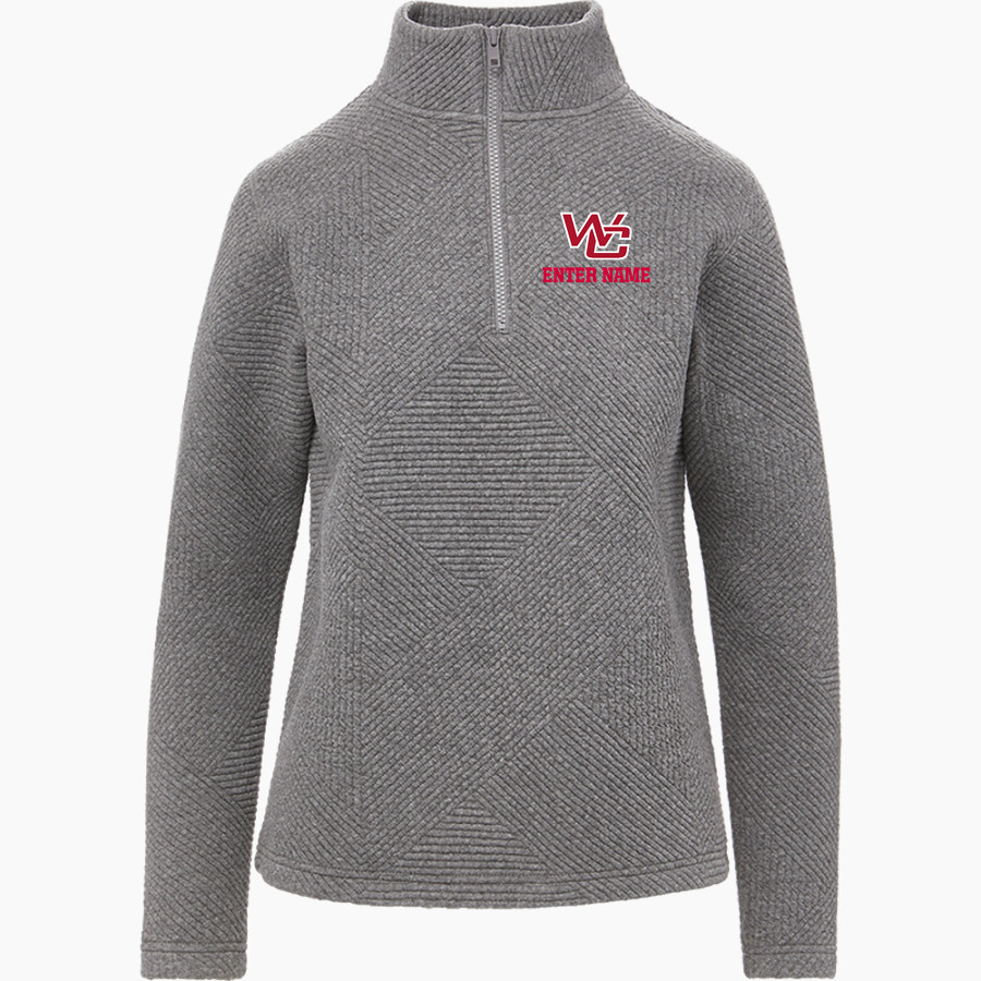 Westside Christian Eagles <span class="pdp-name-mascot">Westside Christian Eagles</span> MV Sport Women's Zelda Zig Zag 1/4 Zip Pullover