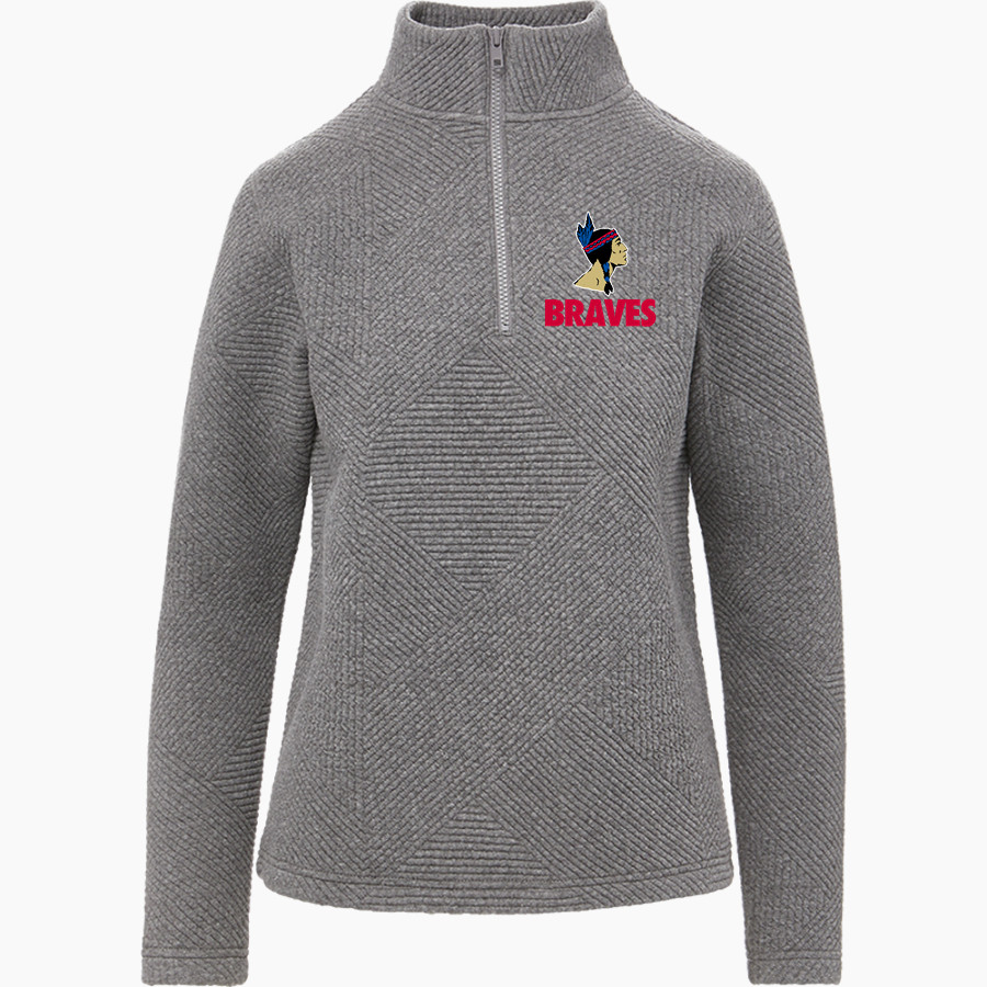 SMITHVILLE HIGH SCHOOL BRAVES <span class="pdp-name-mascot">SMITHVILLE BRAVES</span> MV Sport Women's Zelda Zig Zag 1/4 Zip Pullover