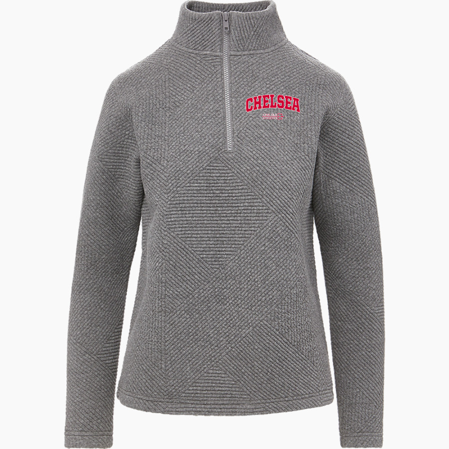 Chelsea Red Devils <span class="pdp-name-mascot">Chelsea Red Devils</span> MV Sport Women's Zelda Zig Zag 1/4 Zip Pullover