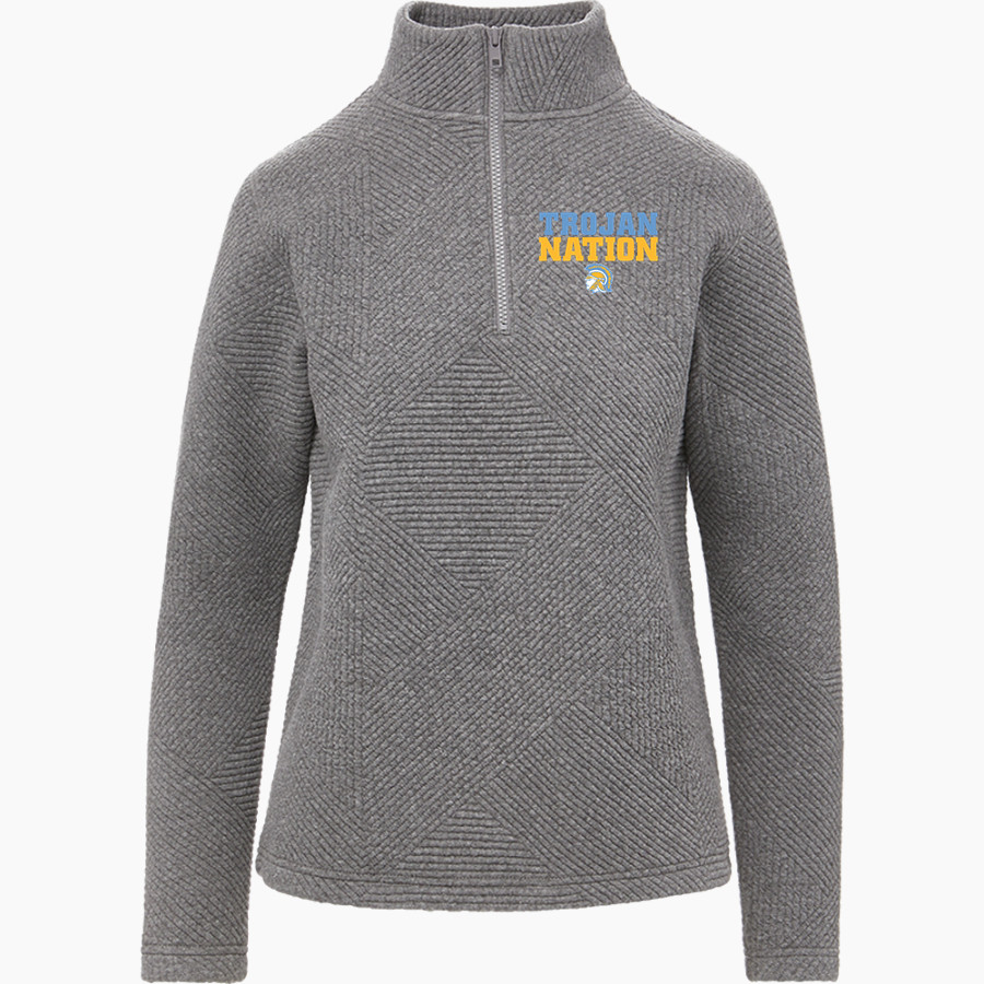 Ridge Spring-Monetta Trojans <span class="pdp-name-mascot">Ridge Spring Monetta Trojans</span> MV Sport Women's Zelda Zig Zag 1/4 Zip Pullover
