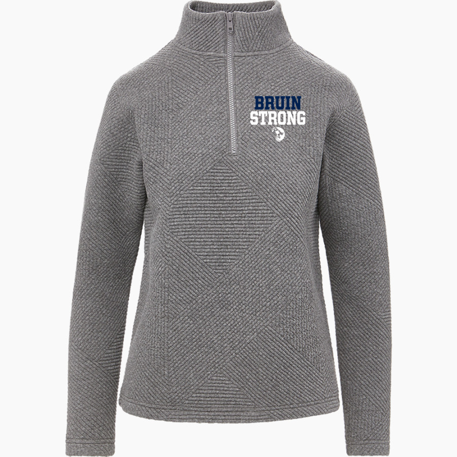 BARTLESVILLE HIGH SCHOOL BRUINS <span class="pdp-name-mascot">BARTLESVILLE BRUINS</span> MV Sport Women's Zelda Zig Zag 1/4 Zip Pullover