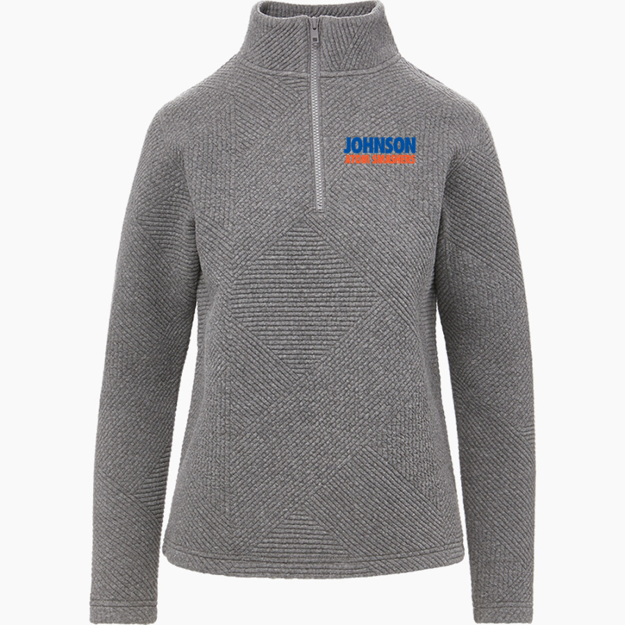 Johnson Atom Smashers <span class="pdp-name-mascot">Sol C. Johnson Atom Smashers</span> MV Sport Women's Zelda Zig Zag 1/4 Zip Pullover