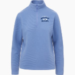 BARTLESVILLE HIGH SCHOOL BRUINS MV Sport Women's Zelda Zig Zag 1/4 Zip Pullover Front Thumbnail