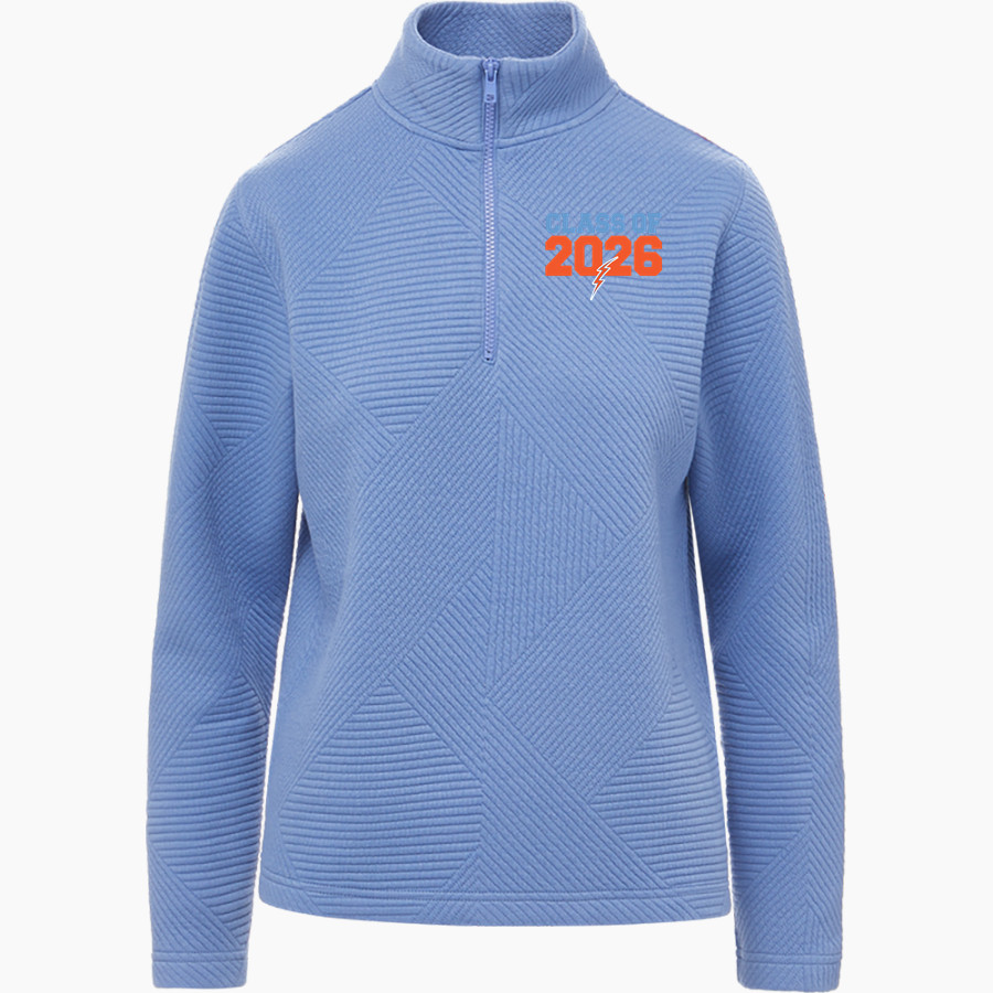 THE FRANKLIN SCHOOL OF INNOVATION BOLTS <span class="pdp-name-mascot">FSI BOLTS</span> MV Sport Women's Zelda Zig Zag 1/4 Zip Pullover