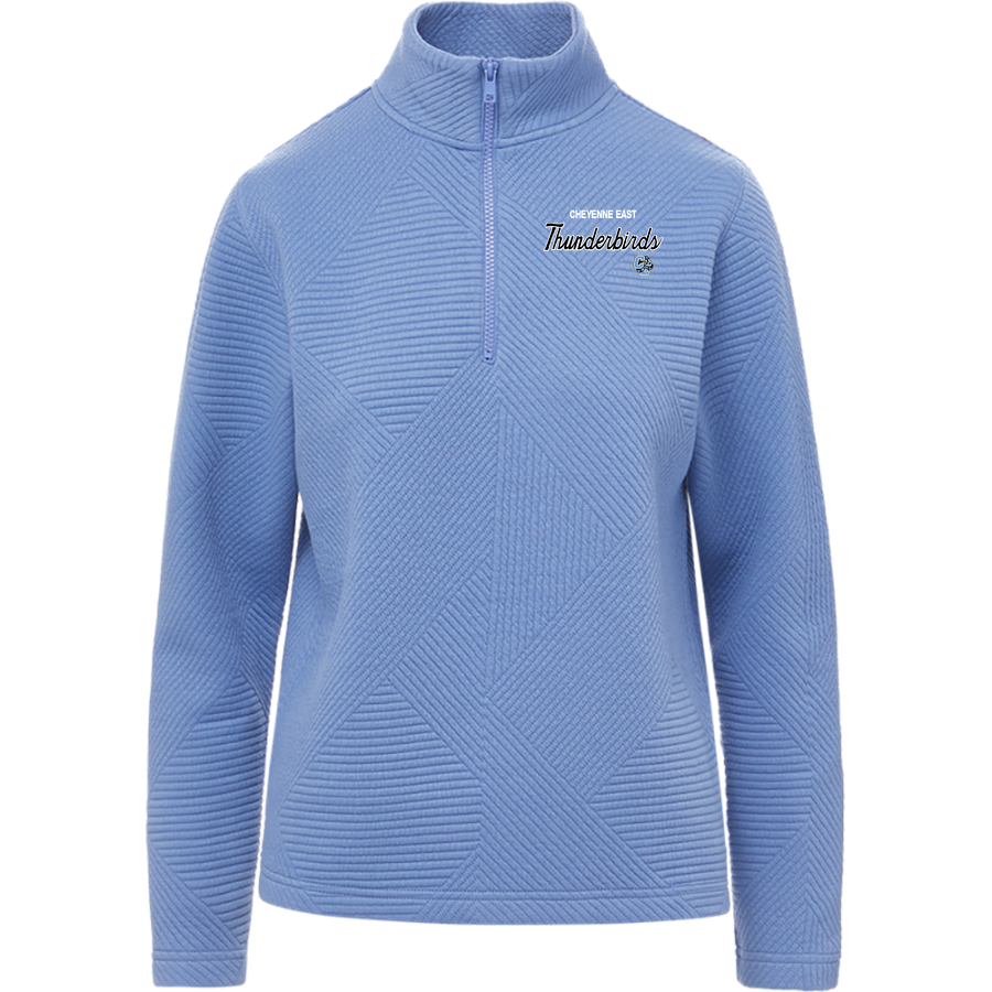 CHEYENNE EAST HIGH SCHOOL THUNDERBIRDS <span class="pdp-name-mascot">CHEYENNE EAST THUNDERBIRDS</span> MV Sport Women's Zelda Zig Zag 1/4 Zip Pullover
