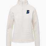 Brandeis Judges Online Store <span class="pdp-name-mascot">Brandeis Judges</span> MV Sport Women's Zelda Zig Zag 1/4 Zip Pullover Front Thumbnail