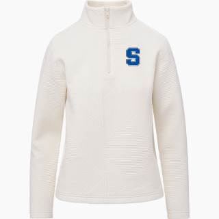 MV Sport Women's Zelda Zig Zag 1/4 Zip Pullover