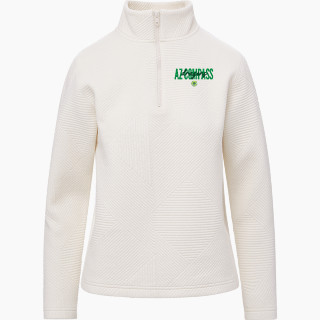 MV Sport Women's Zelda Zig Zag 1/4 Zip Pullover