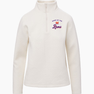 MV Sport Women's Zelda Zig Zag 1/4 Zip Pullover