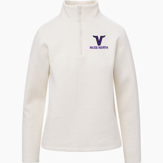 MV Sport Women's Zelda Zig Zag 1/4 Zip Pullover