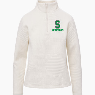 MV Sport Women's Zelda Zig Zag 1/4 Zip Pullover