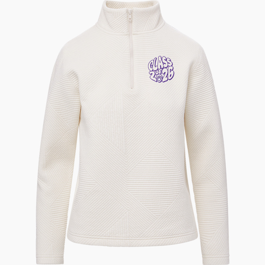 PHILLIS WHEATLEY HIGH SCHOOL WILDCATS <span class="pdp-name-mascot">WHEATLEY WILDCATS</span> MV Sport Women's Zelda Zig Zag 1/4 Zip Pullover