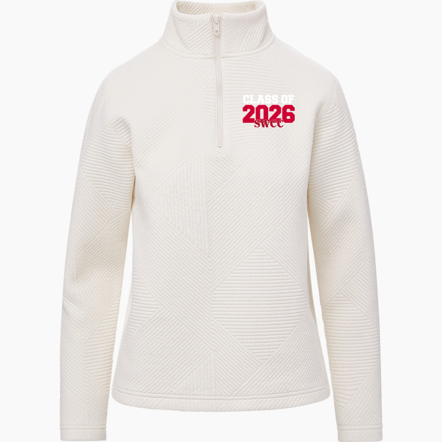 Southwestern Spartans <span class="pdp-name-mascot">Southwestern Spartans</span> MV Sport Women's Zelda Zig Zag 1/4 Zip Pullover