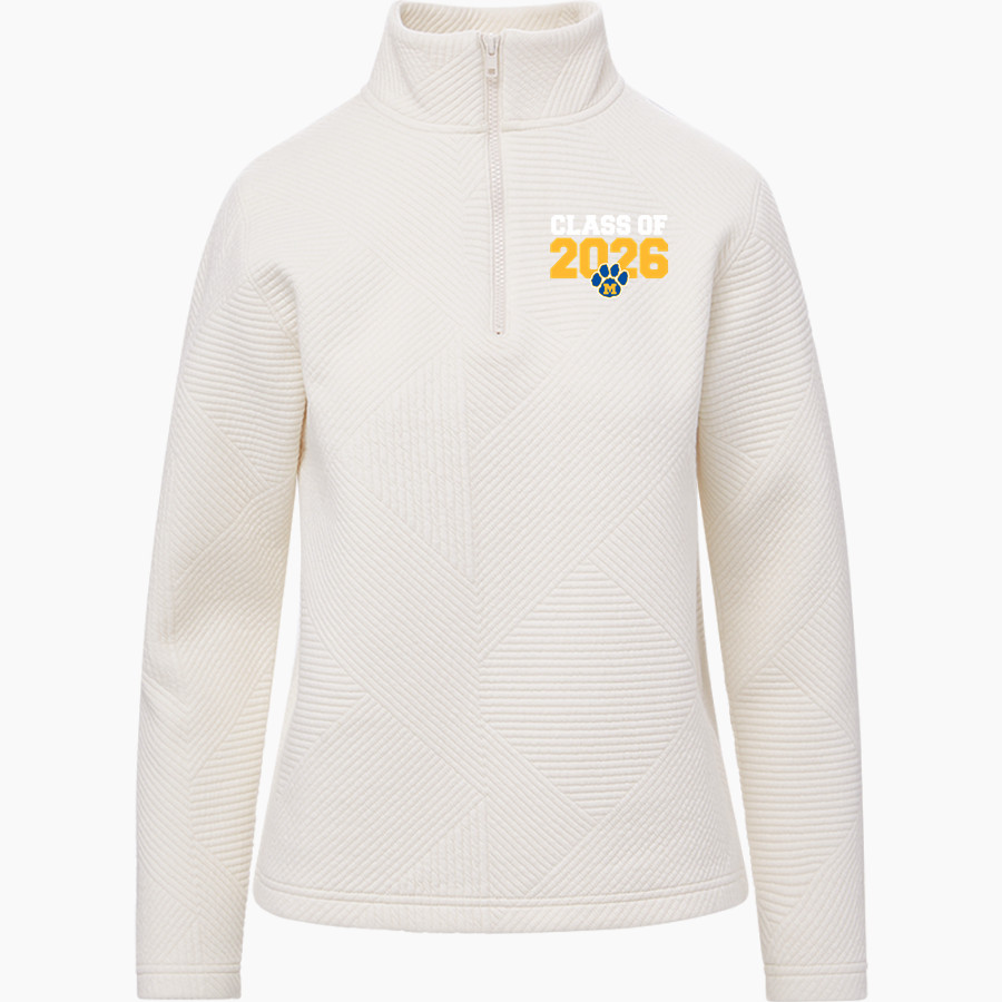 Mercy High School Tigers Online Store MV Sport Women's Zelda Zig Zag 1/4 Zip Pullover