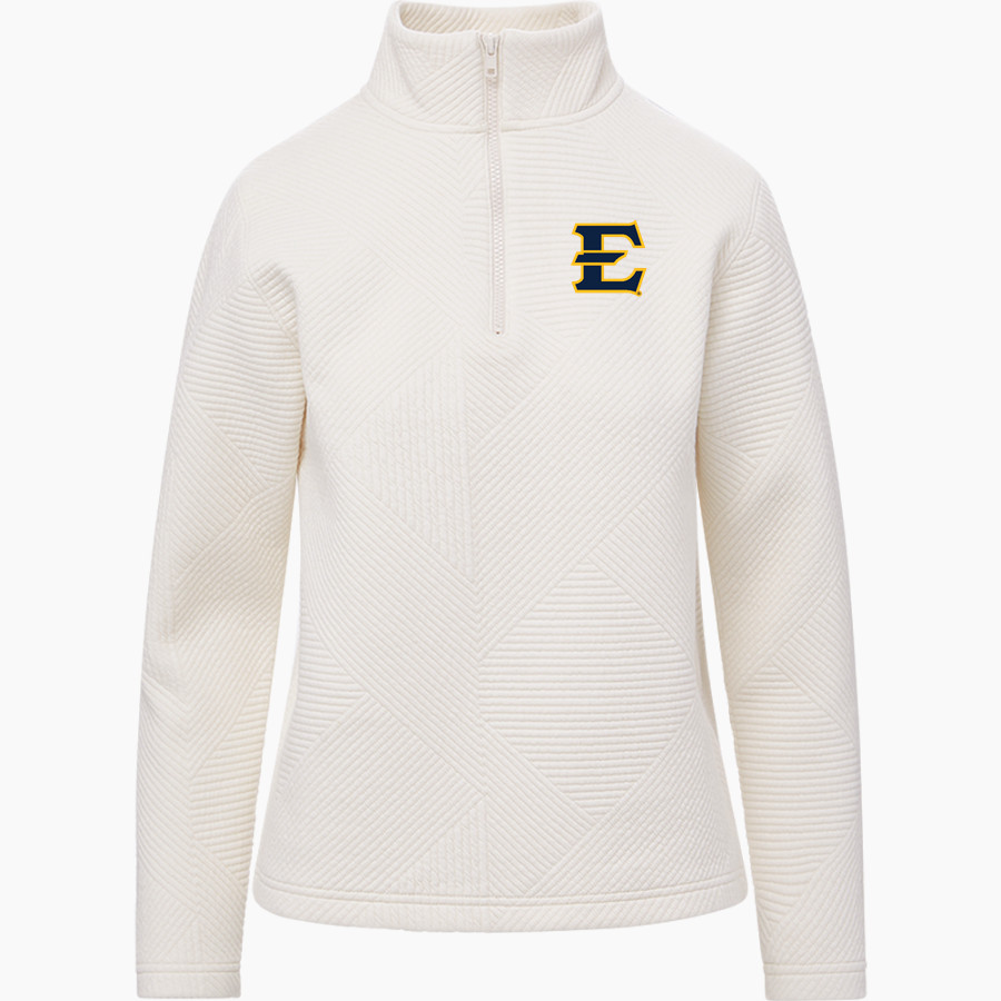 East Tennessee State University Buccaneers <span class="pdp-name-mascot">ETSU Buccaneers</span> MV Sport Women's Zelda Zig Zag 1/4 Zip Pullover