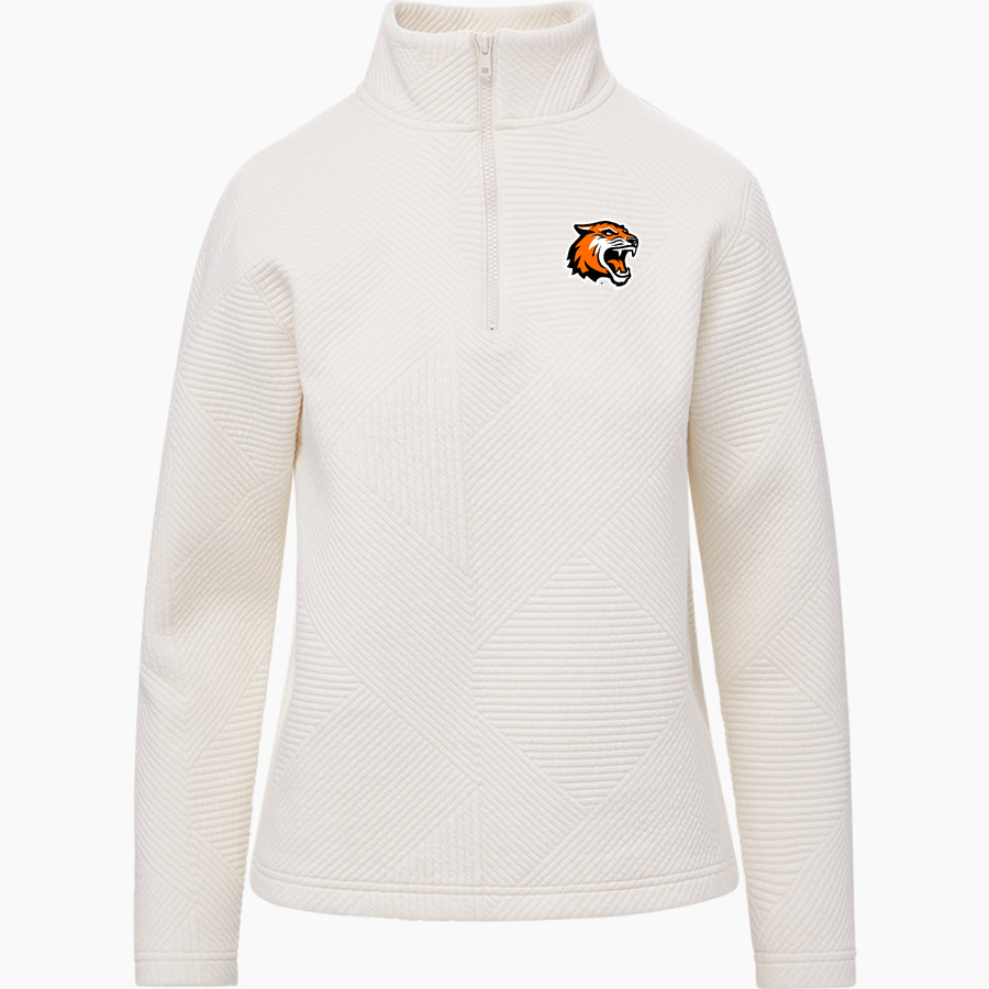 Rochester Institute of Technology Tigers <span class="pdp-name-mascot">RIT Tigers</span> MV Sport Women's Zelda Zig Zag 1/4 Zip Pullover