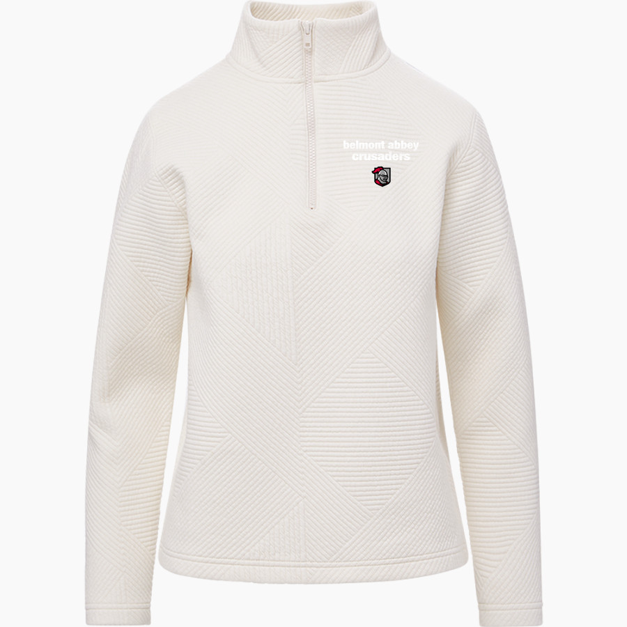 Belmont Abbey College The Official Store of the Crusaders MV Sport Women's Zelda Zig Zag 1/4 Zip Pullover