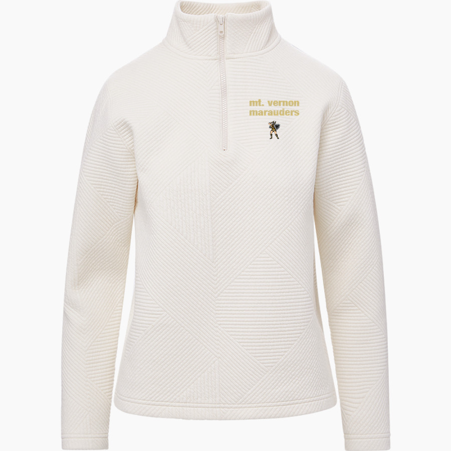 Mt Vernon Marauders MV Sport Women's Zelda Zig Zag 1/4 Zip Pullover