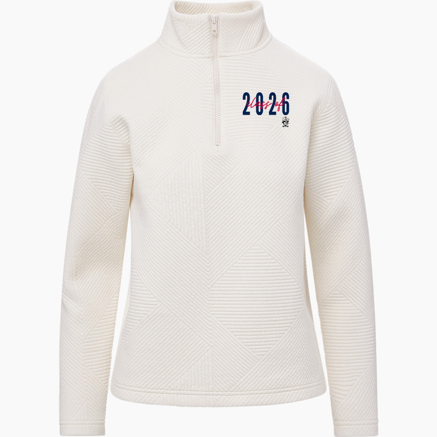Putnam County War Eagles <span class="pdp-name-mascot">Putnam County War Eagles</span> MV Sport Women's Zelda Zig Zag 1/4 Zip Pullover