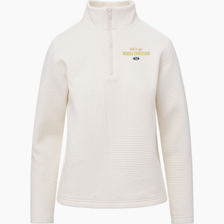 Mobile Christian Leopards Online Store MV Sport Women's Zelda Zig Zag 1/4 Zip Pullover