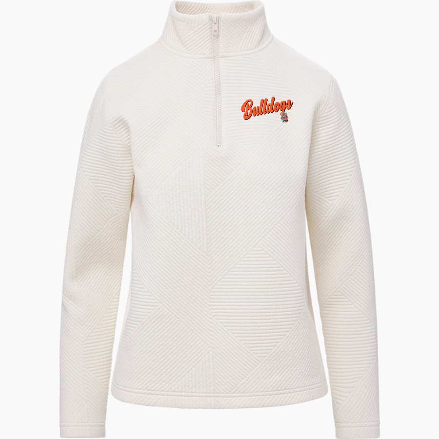 WATERLOO HIGH SCHOOL BULLDOGS <span class="pdp-name-mascot">WATERLOO BULLDOGS</span> MV Sport Women's Zelda Zig Zag 1/4 Zip Pullover