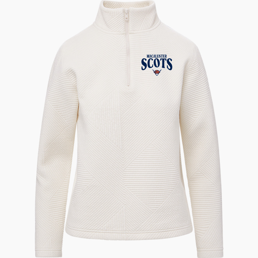 Macalester Scots <span class="pdp-name-mascot">Macalester Scots</span> MV Sport Women's Zelda Zig Zag 1/4 Zip Pullover