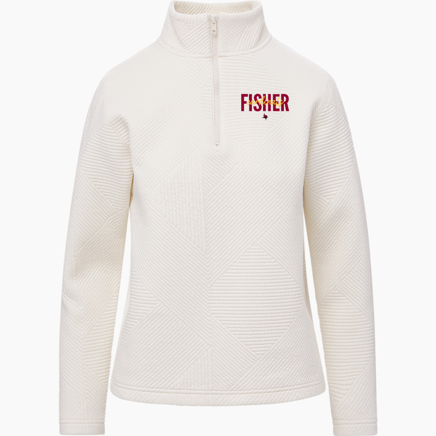 Fisher Cardinals <span class="pdp-name-mascot">Fisher Cardinals</span> MV Sport Women's Zelda Zig Zag 1/4 Zip Pullover