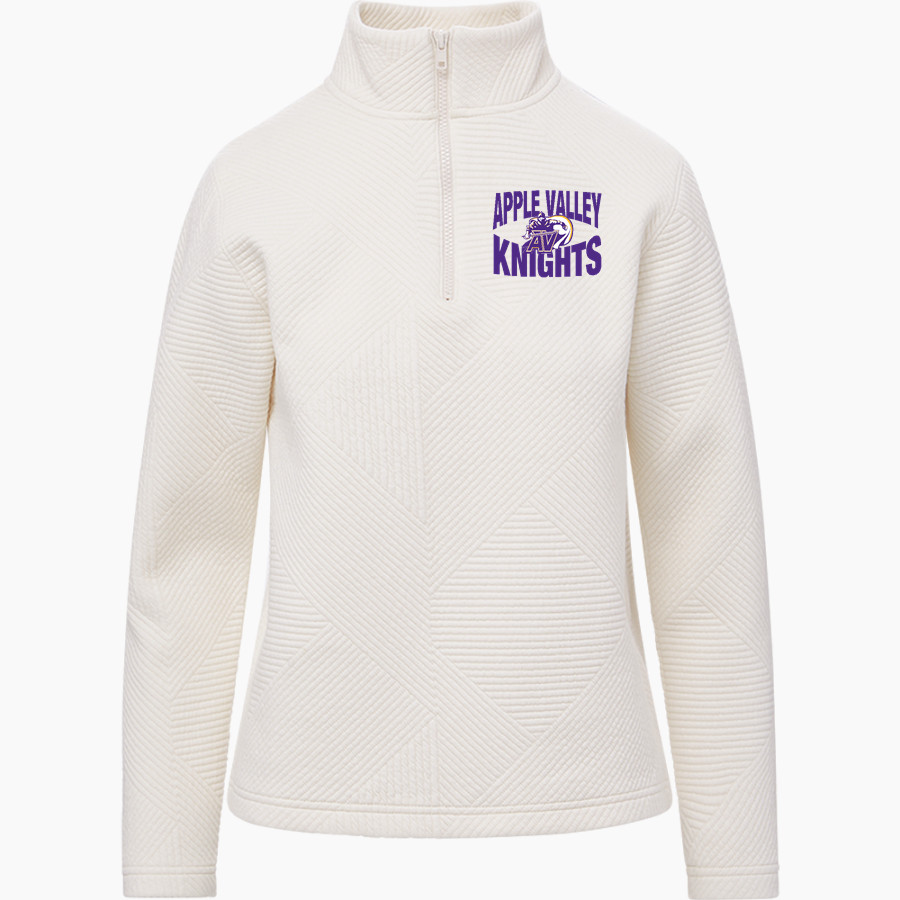 Apple Valley Knights MV Sport Women's Zelda Zig Zag 1/4 Zip Pullover