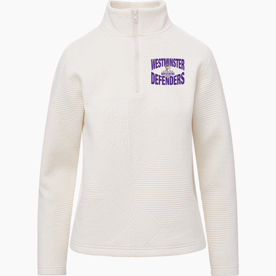 Westminster Defenders <span class="pdp-name-mascot">Westminster Defenders</span> MV Sport Women's Zelda Zig Zag 1/4 Zip Pullover