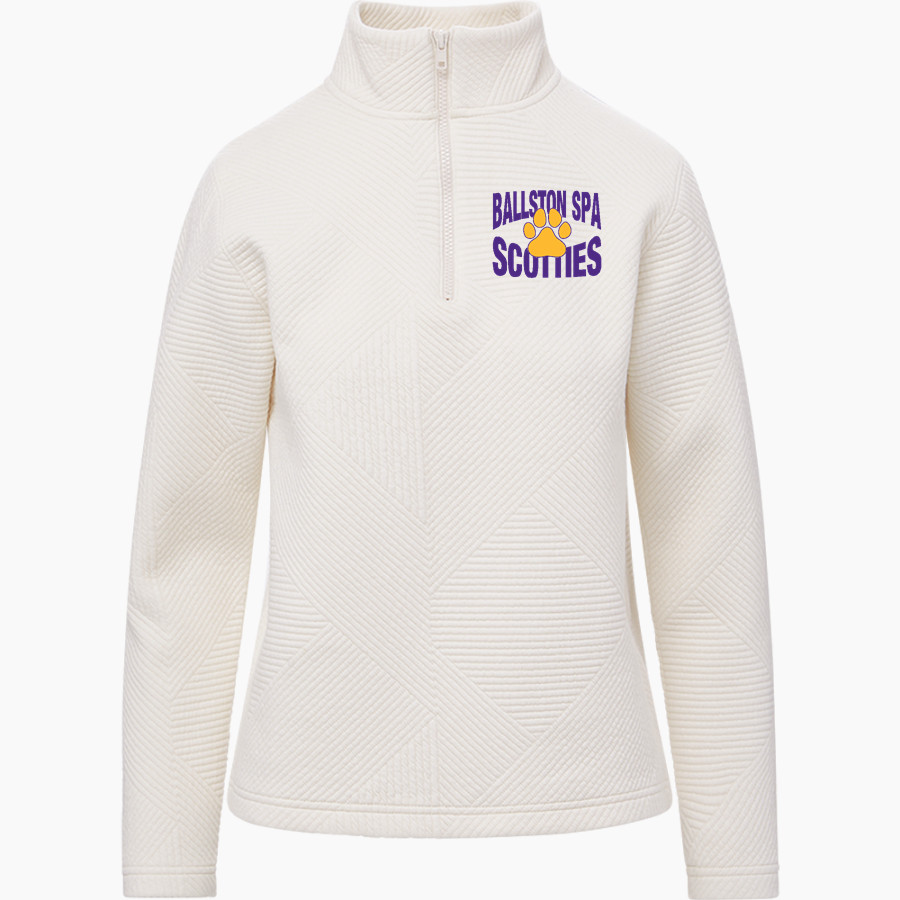 Ballston Spa Scotties The Official Online Store <span class="pdp-name-mascot">Baaston Spa Scotties</span> MV Sport Women's Zelda Zig Zag 1/4 Zip Pullover