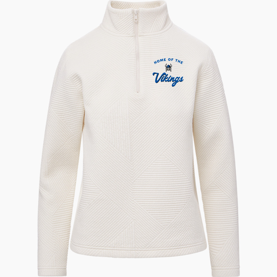 PLEASANT GROVE HIGH SCHOOL VIKINGS <span class="pdp-name-mascot">PLEASANT GROVE VIKINGS</span> MV Sport Women's Zelda Zig Zag 1/4 Zip Pullover