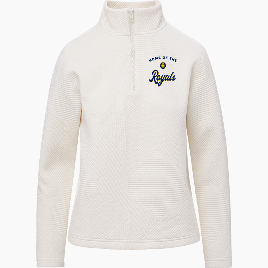 Warner Royals <span class="pdp-name-mascot">Warner Royals</span> MV Sport Women's Zelda Zig Zag 1/4 Zip Pullover