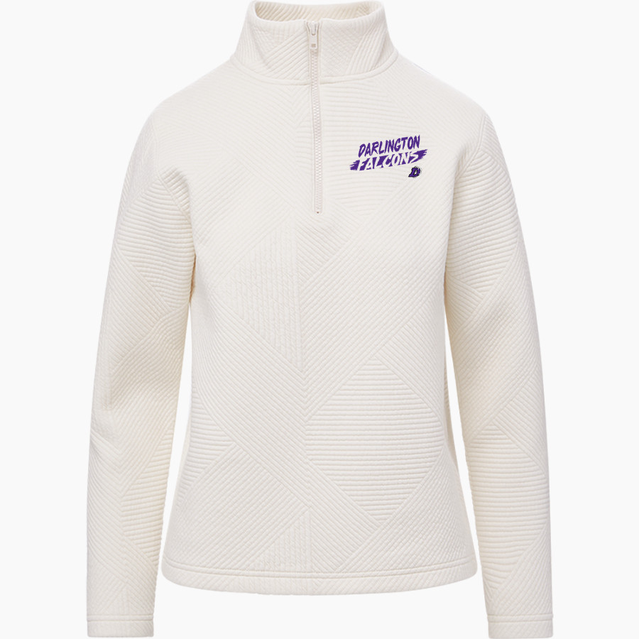 DARLINGTON HIGH SCHOOL FALCONS MV Sport Women's Zelda Zig Zag 1/4 Zip Pullover