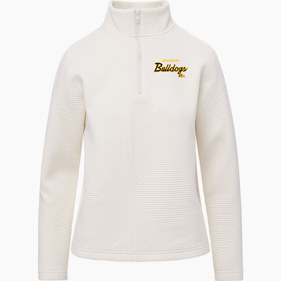 BETTENDORF HIGH SCHOOL BULLDOGS <span class="pdp-name-mascot">BETTENDORF BULLDOGS</span> MV Sport Women's Zelda Zig Zag 1/4 Zip Pullover