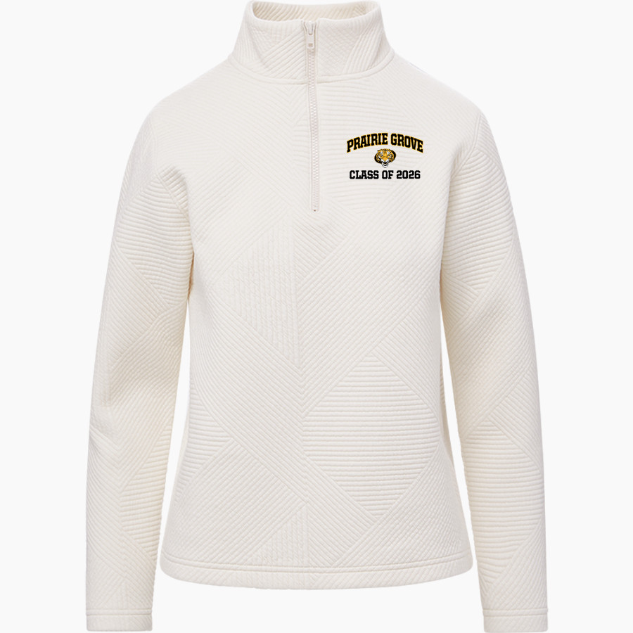 PRAIRIE GROVE HIGH SCHOOL TIGERS <span class="pdp-name-mascot">PRAIRIE GROVE TIGERS</span> MV Sport Women's Zelda Zig Zag 1/4 Zip Pullover