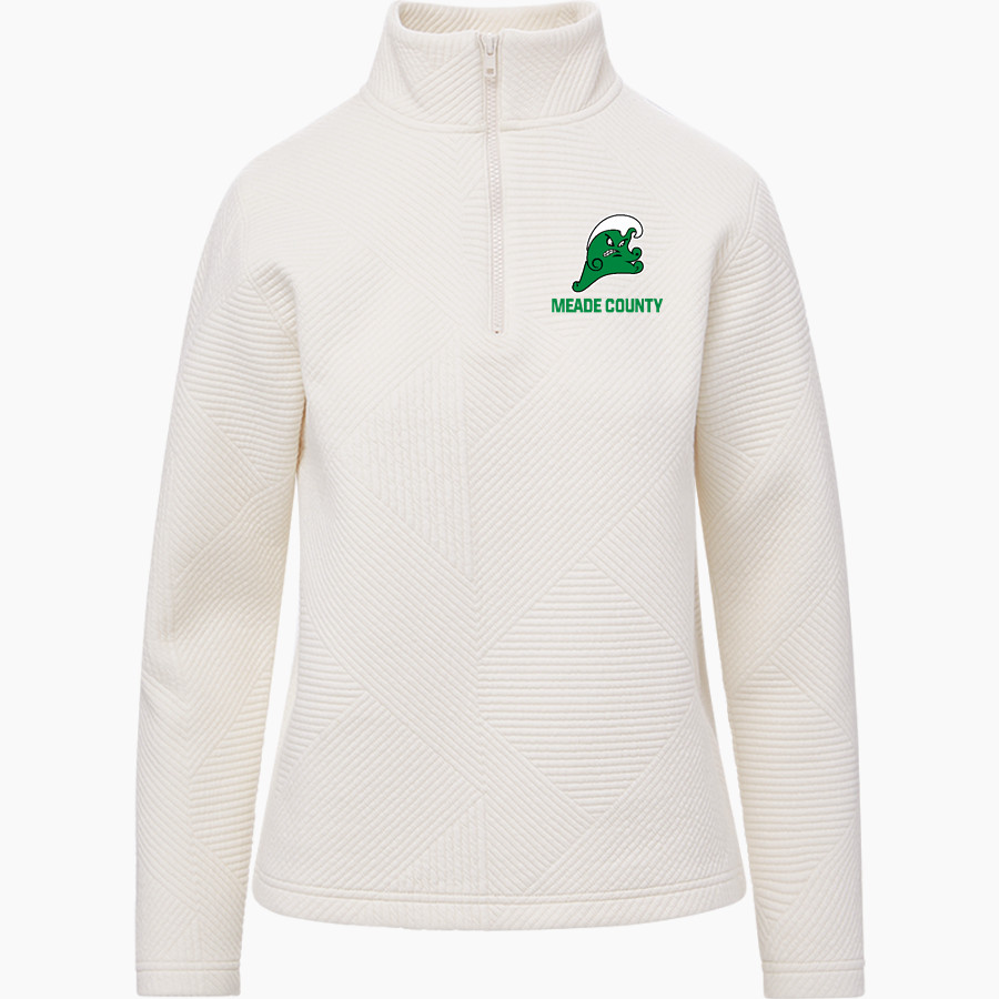 MEADE COUNTY HIGH SCHOOL GREENWAVES MV Sport Women's Zelda Zig Zag 1/4 Zip Pullover