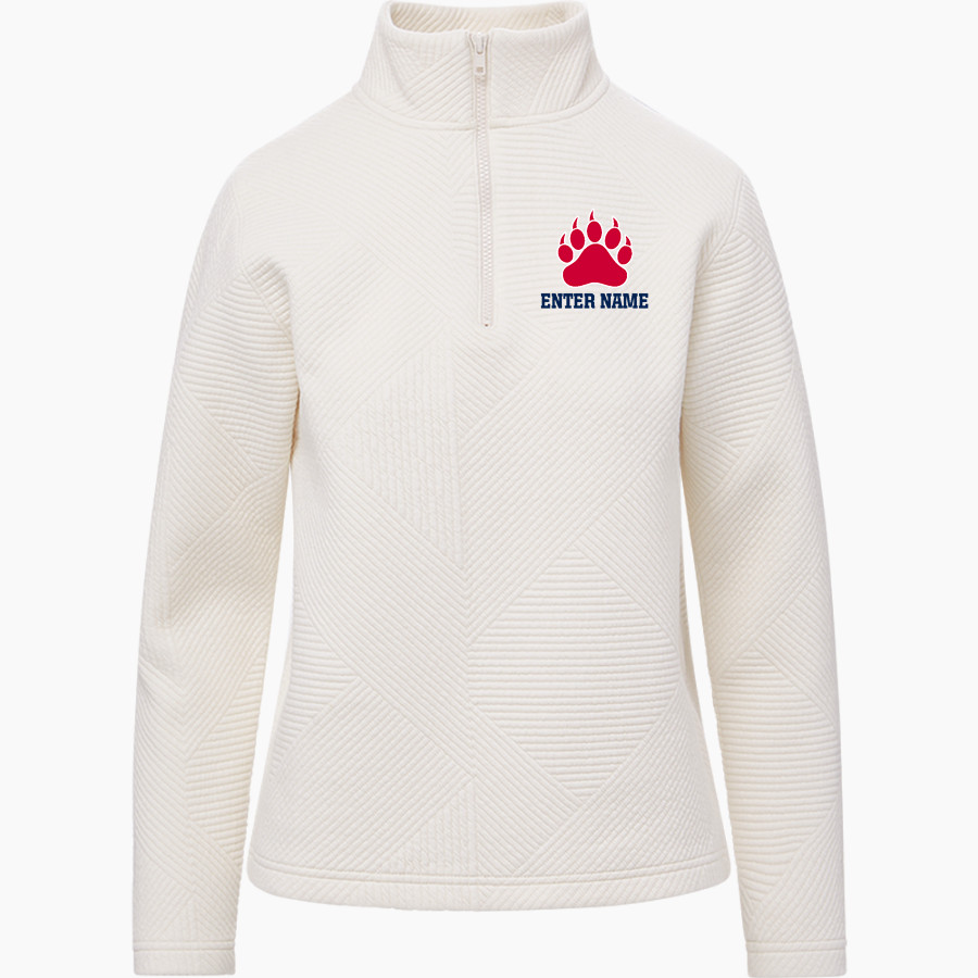 GRASSFIELD HIGH SCHOOL GRIZZLIES <span class="pdp-name-mascot">GRASSFIELD GRIZZLIES</span> MV Sport Women's Zelda Zig Zag 1/4 Zip Pullover