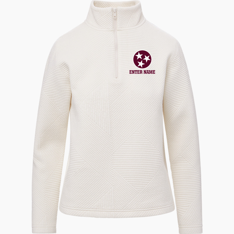 Tennessee Vikings <span class="pdp-name-mascot">Tennessee Vikings</span> MV Sport Women's Zelda Zig Zag 1/4 Zip Pullover
