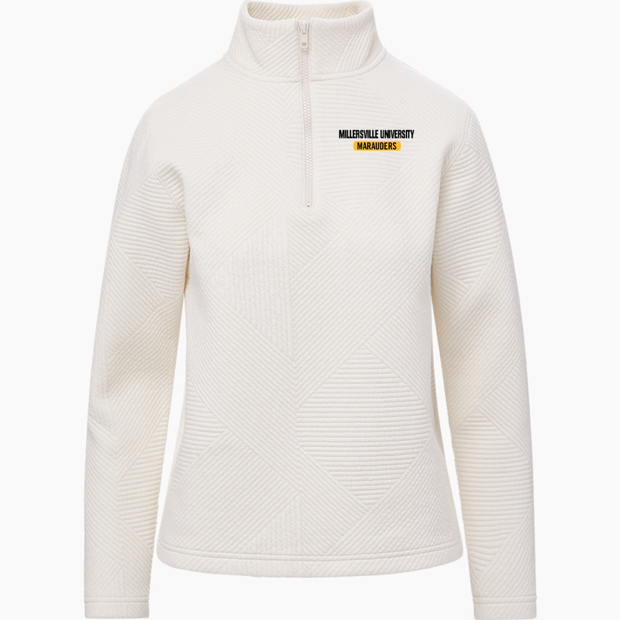 Millersville University Marauders <span class="pdp-name-mascot">Millersville University Marauders</span> MV Sport Women's Zelda Zig Zag 1/4 Zip Pullover