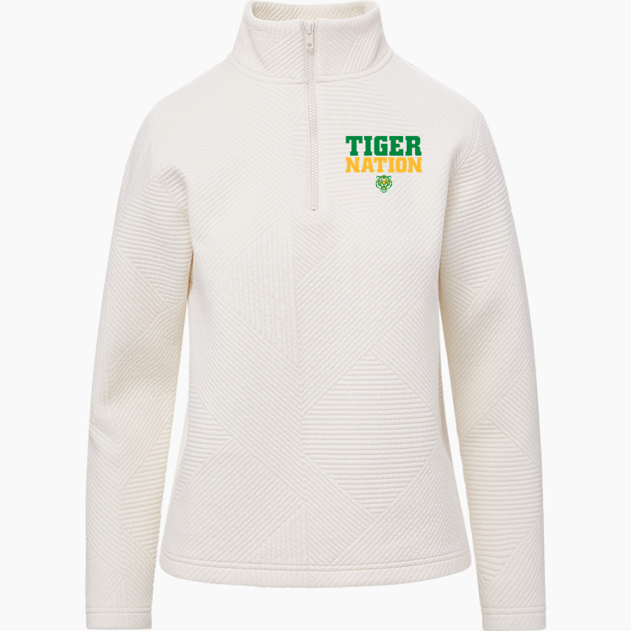 BOLIVAR CENTRAL HIGH SCHOOL TIGERS <span class="pdp-name-mascot">BOLIVAR TIGERS</span> MV Sport Women's Zelda Zig Zag 1/4 Zip Pullover