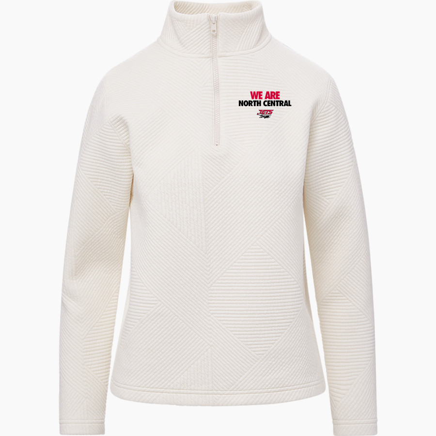 North Central Jets MV Sport Women's Zelda Zig Zag 1/4 Zip Pullover