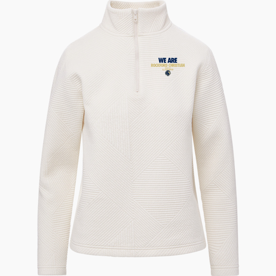 ROCKFORD CHRISTIAN HIGH SCHOOL ROYAL LIONS <span class="pdp-name-mascot">ROCKFORD CHRISTIAN ROYAL LIONS</span> MV Sport Women's Zelda Zig Zag 1/4 Zip Pullover