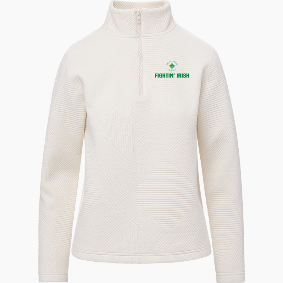 St. Patrick Fightin' Irish <span class="pdp-name-mascot">St. Patrick Fightin' Irish Men</span> MV Sport Women's Zelda Zig Zag 1/4 Zip Pullover