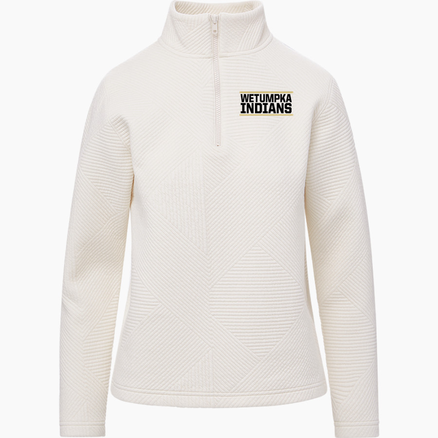 Wetumpka Indians <span class="pdp-name-mascot">Wetumpka Indians</span> MV Sport Women's Zelda Zig Zag 1/4 Zip Pullover
