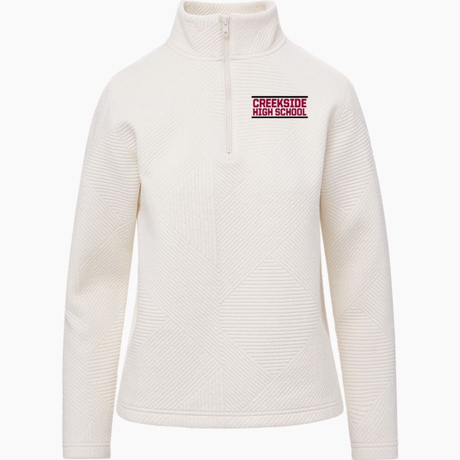 Creekside Seminoles <span class="pdp-name-mascot">Creekside Seminoles</span> MV Sport Women's Zelda Zig Zag 1/4 Zip Pullover