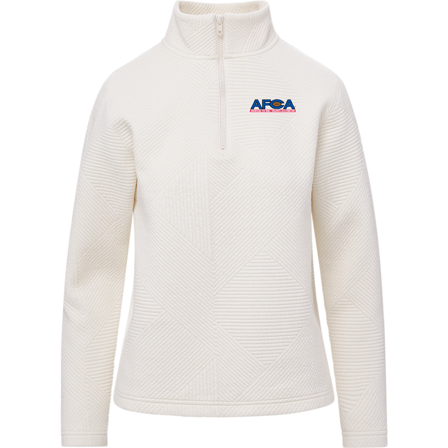 AFCA <span class="pdp-name-mascot">Afca Texas</span> MV Sport Women's Zelda Zig Zag 1/4 Zip Pullover