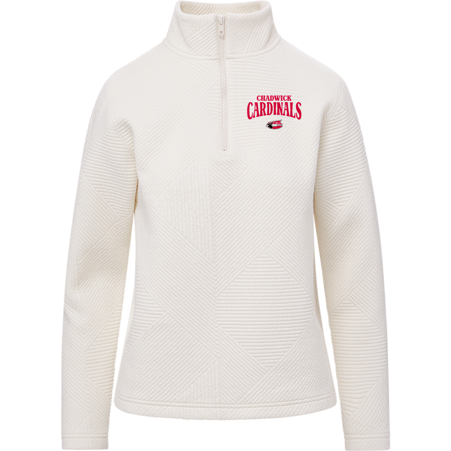 CHADWICK HIGH SCHOOL CARDINALS <span class="pdp-name-mascot">CHADWICK CARDINALS</span> MV Sport Women's Zelda Zig Zag 1/4 Zip Pullover